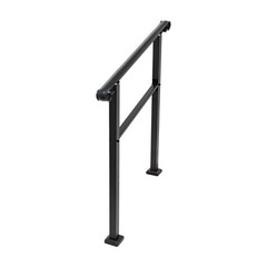 3 Step Pipe Stair Handrail Staircase Handrail Carbon Steel for Wall Mount USA