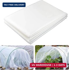 Yowlieu 6 Mil Clear Greenhouse Plastic Sheeting, 6.5′ x 9.8′ UV Resistant Polyet