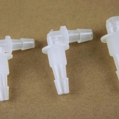 Bulkhead Fitting Elbow Connector Plastic Barbed Threaded Pipe Fittings Joiner