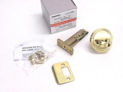 NEW! TAYMOR DOOR DEADBOLT, Fin: POLISHED BRASS, 2-3/8″ BACKSET, 33-218PB