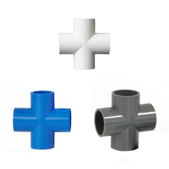 PVC Water Pipe Fittings Drainage Couplers Adapter Cross Tee Elbow 16mm-200mm