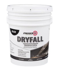 293233 Dryfall Commercial & Industrial Waterborne Coating, 5 Gallon, Flat Black