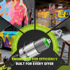 Spray Paint Can Shaker for Drill-Powered Only— Fits 2″ to 3″ Cans, Time-Saving/O