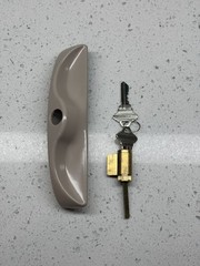 Milgard Sliding Door Exterior Key Lock Replacment Part Tan