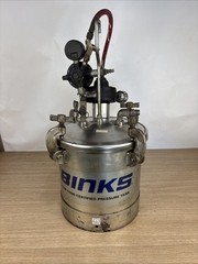 Binks Paint Tank/Pressure Pot 83C-211 2 Gallon Single Regulator With Agitator