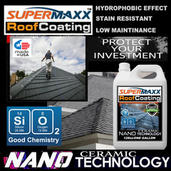 SUPERMAXX NANO ROOF SEALER 10 YR STAIN UV FADING CERAMIC CLEAR SHIELD PROTECTION