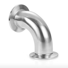 90 Degree Elbow Sanitary Tri Clamp Fitting Adapter A2/A4 Stainless Steel Elbow