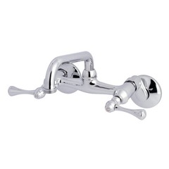 Kingston Brass KS373 Kingston 4 GPM Wall Mounted Double Handle – Chrome