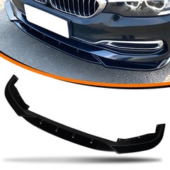 Front Bumper Lip Spoiler BMW 5 G30 M-Sport 530e 530i 540i 2017-2020 Glossy Black