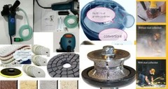 Wet Polisher 1 1/4″ 2″ Full Bullnose V30 V50 dust cover polish pad granite stone