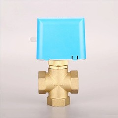 Motorized Brass Globe Valve 3 Way Electric Control Shut Off AC220V DN20 DN25