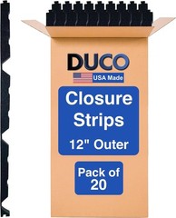 Duco -Made R Panel Foam Closure Strips – 20 Pack of 3ft Black Corrugated Roof…