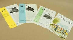 4 Brochures Friedr. Jung Sprayers Fox-Luft-700 Fox-Fahr-1150 Probably 1950s