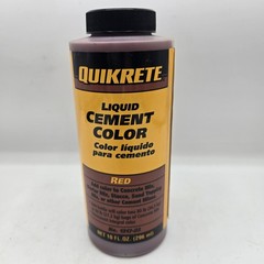 Quikrete 13173 Liquid Cement Color, Red, NET 10 FL. OZ.(296 mL)”