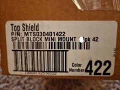 8 – Mid America split block mini mount #422 ash/grey (like Mastic, Ply Gem) NWT