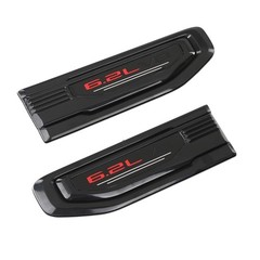 Fender Vent Emblem Kit 2Pcs Black for GMC Sierra 1500 6.2L 2019-2024
