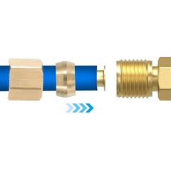 1/8″ Brass Compression Nut,25Pcs Brass Compression Fitting Plumbing System