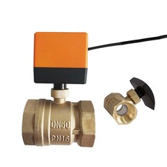 Brass Two-Way Electric Ball Valve AC220V DC12&24V Three-Wire Water Air Gas Valve