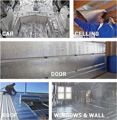Double side Reflective Insulation Foam Core 40″×60″/80″ For RV Thermal Keep Heat