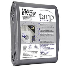Kotap 12 x 20 Ft. Ultra Heavy-Duty Protection/Coverage Tarp, Superior Weave f…