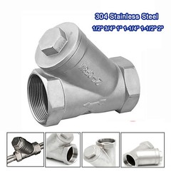 BSP 1/2″ to 2″ Filter Female Y Strainer Stainless Steel Mesh for Air & Water