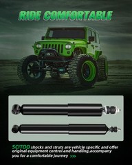 Front Rear Gas Shocks Set of 4 for 1992-2002 Ford E-150 Econoline Club Wagon