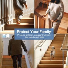 Pluden Heavy-Duty 40ft Vinyl Rubber Non-Slip Self Adhesive Stair Edge Trim