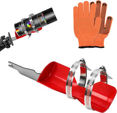 Professional Spray Paint Can Shaker for Reciprocating Saw, Stainless Steel, Red