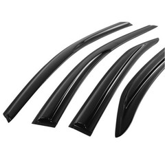 4pcs Tape-On Window Visors Acrylic Smoke Tinted for Toyota Camry 07-11 WDM-TCA07