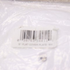 Oatey 5 in. Plastic Flat Cleanout Cover Plate in White