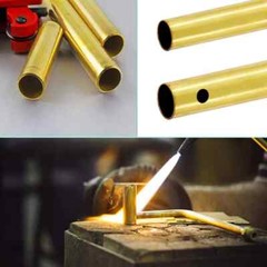 Brass Pipe Tube Straight Round 1mm Wall thickness 3.5-11.5mm OD 300 500mm Length