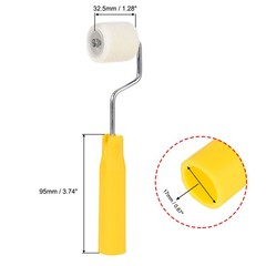 Wool Paint Roller Brush 3cm for Wall Painting Treatment with Plastic Handle