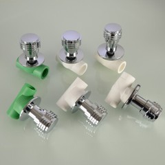 1 Pcs Zinc Alloy+PPR Pipe Fitting Water Pipe Switch Fitting Valve Repair Fitting