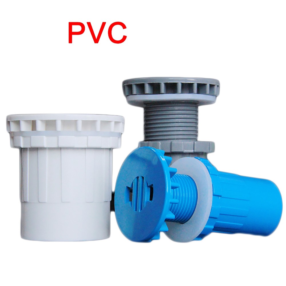 PVC Pressure Pipe Fittings Tank Filter Connector Bulkhead For Aquariums 20~50mm