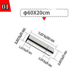 1X Gas Water Heater Exhaust Pipe 304SUS Straight Corrugated Pipe Fitting Quality
