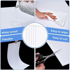 Frienda 6 Pcs 2ft X 4ft Drop Ceiling Tiles PVC Smooth X 4ft, White