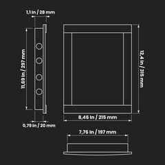 Repa Market 8 x 12 Inch Wall Access Panel for Drywall – White 8 x 12,