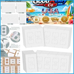 22 Pcs Wall Plate Insulation Draft Sealers Foam Outlet Gaskets EVA Heat