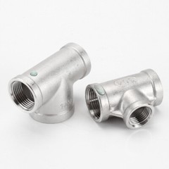 304 Stainless Steel Reducing Tee Fitting BSP Thread Female Connector 1/2″3/4″~2″