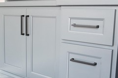30204 – (Single) Conrad Door and Drawer Pull – 8in Center-to-Center, Matte Bl…