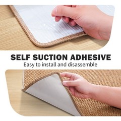 Donjop 24 36 Inch Stair Treads Landing Rug Non Slip Adhesive Peel And Stick