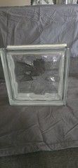 Pittsburgh Corning Decora Glass Block 8x8X3″ RETIRED New Wavy Brick NOS USA