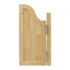 Log Color Partition Door Swing Solid Wood Door for Shop Entrance Partition Door