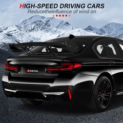 Black Carbon Fiber Universal Rear Trunk Spoiler Wing Stylish