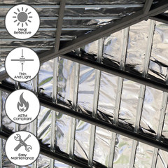 Radiant Barrier, Insulation Roll, Attic Insulation, 1000 Sqft, 250X4, Reflective