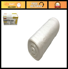 High Density Painter’s Plastic Sheeting 9′ x 400′ Clear Dispenser Pack, .31 mil