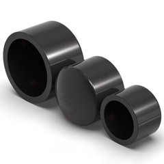 PVC/UPVC Cap End Caps Plug Blanking 20mm~160mm Dark Grey Adhesive Pipe Fittings
