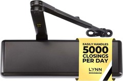 LYNN HARDWARE Heavy Duty Door Closer Dark Bronze Commercial