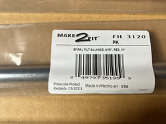 Primeline FH3120 31″ Tubular Spiral Tilt Window Balance Red tip. Made in USA