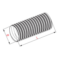 Aluminium Flexible Hose 315mm Flexi Ventilation Air Line Pipe Flexipipe